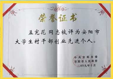 榮譽(yù)(yu)證(zheng)書